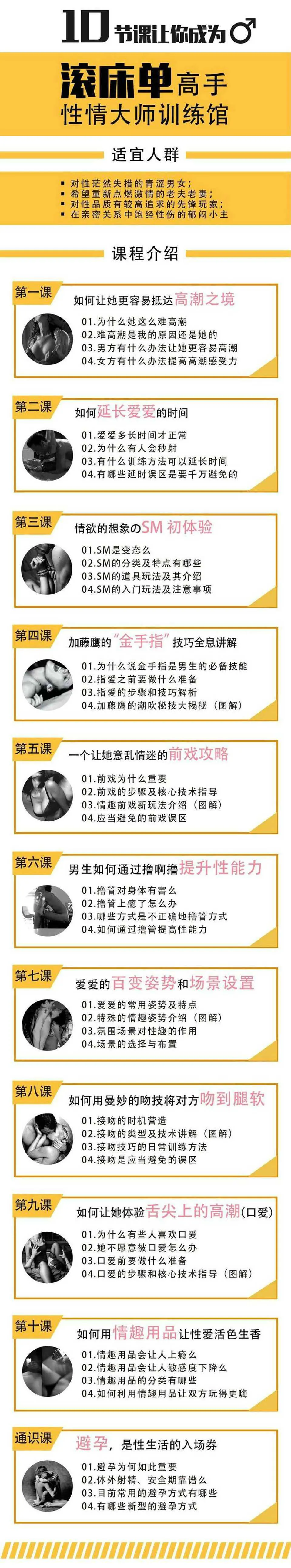 图片[1]-性情大师训练馆：10节课让你成为滚床单高手（男女适用完结版）-元气ACG-绅士游戏下载基地！